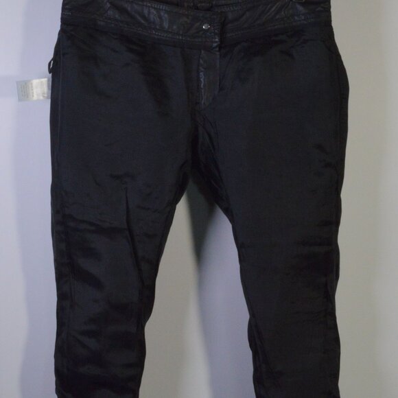 NWOT Patrizia Pepe Firenze Black Leather Pants Size 42 - Picture 6 of 9